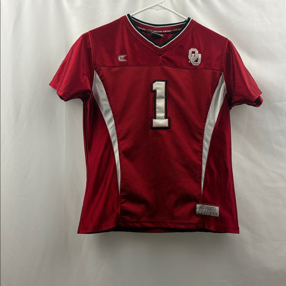 Colosseum Oklahoma OU Sooners Football Jersey #1 Youth Kids Size Medium Stitched